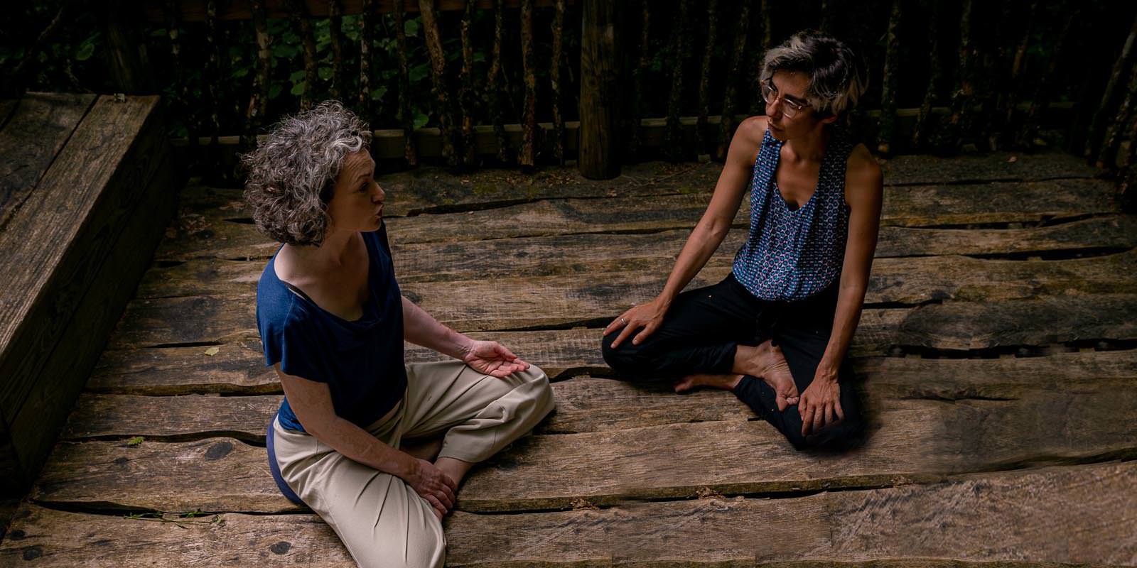 Scène d'écoute et de méditation, prendre soin de soi pour aller mieux