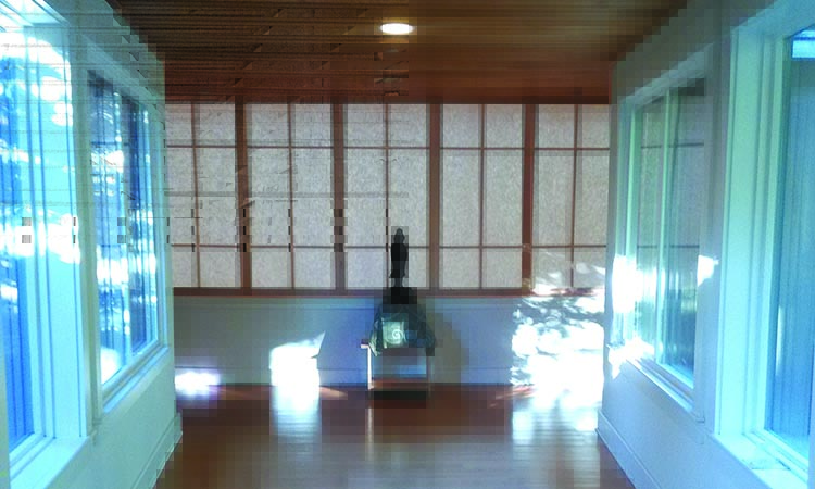 Forest refuge - Entrée dans la salle de méditation