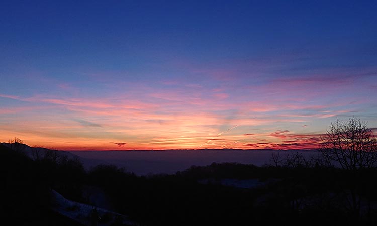 Soleil couchant à Montchardon