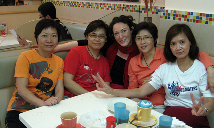 Groupe de qigong en Chine